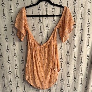 Floral Orange Women's Top